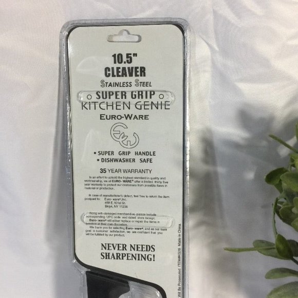 Euro Ware Stainless Steel 10.5 Cleaver - Picture 6 of 8